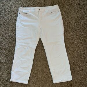 Ann Taylor Women's White Capri